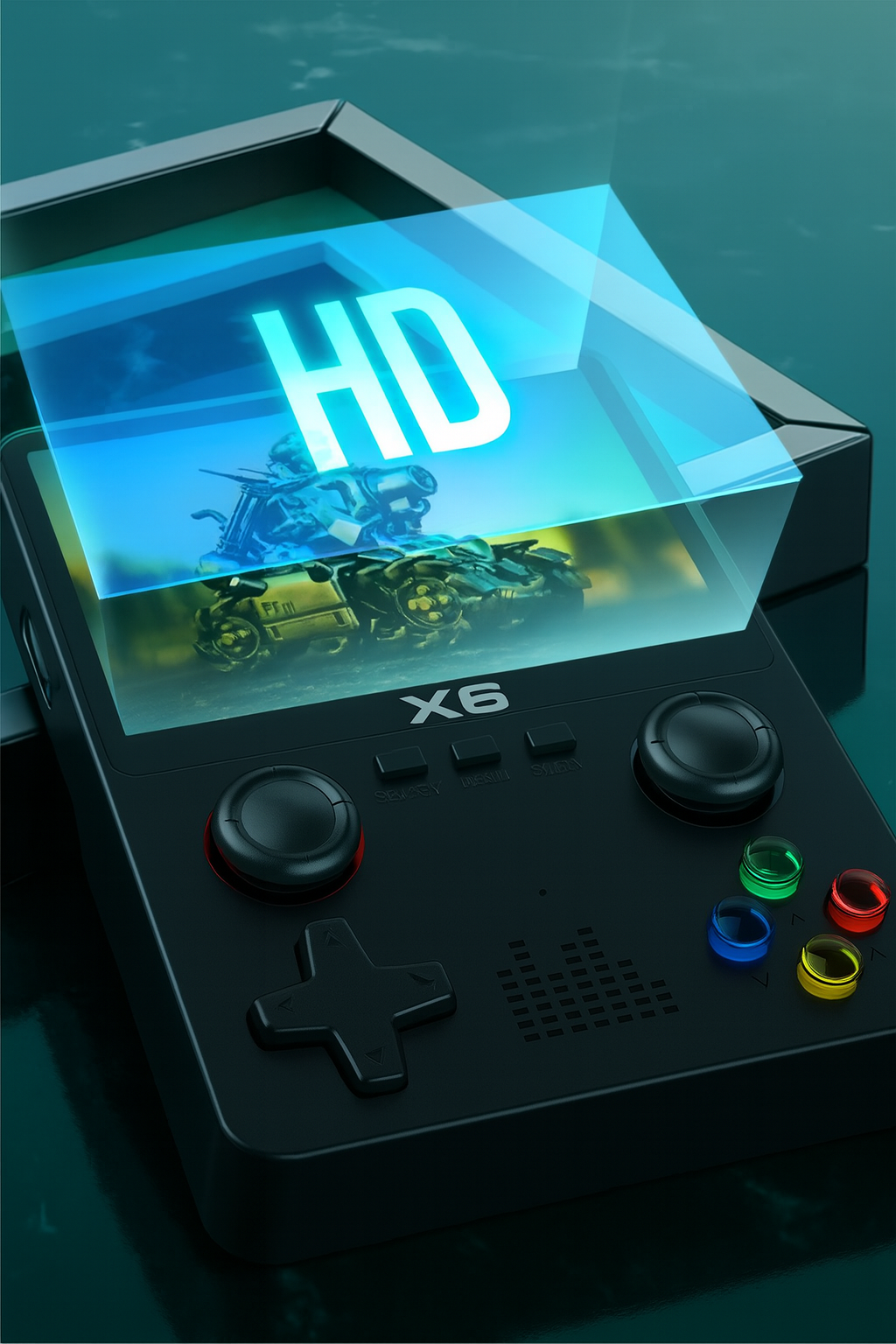 RetroX6 — Console portable rétro +20 000 jeux, écran HD IPS 3,5, sortie TV & 2 joueurs 🎮📺