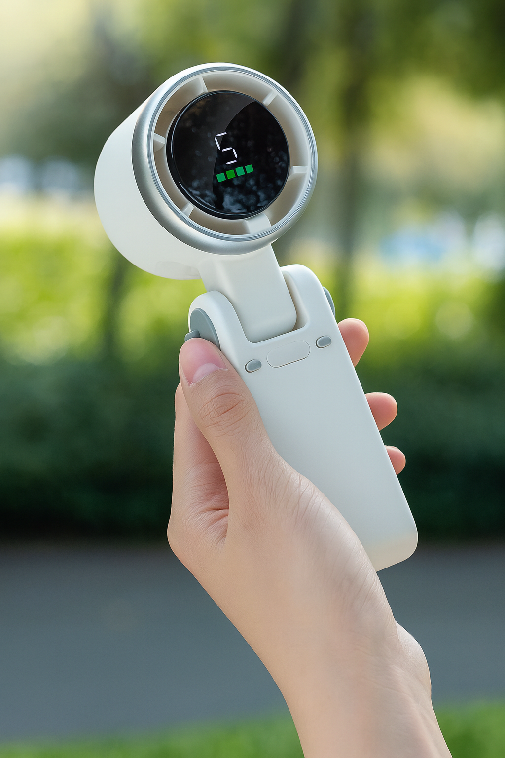 Mini Turbo — Ventilateur de poche turbo, Autonomie 10h, écran digital, pliable 180° 🌀💨
