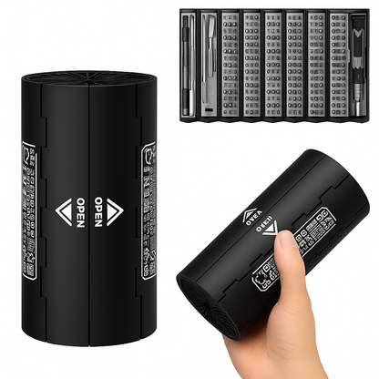 ProScrew — Tournevis de précision 126 en 1, acier CR-V, boîte cylindrique magnétique 🔧