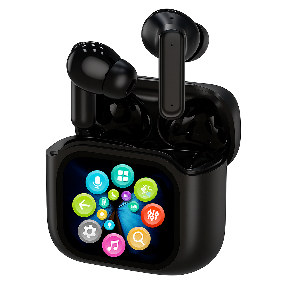 AirBeats — Écouteurs sans fil à boîtier écran tactile, réduction de bruit & Hi-Fi 🎧