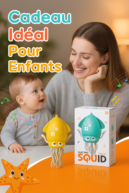 OctoFun — Poulpe dansant & rampant, LED multicolores + musique 🐙🎶