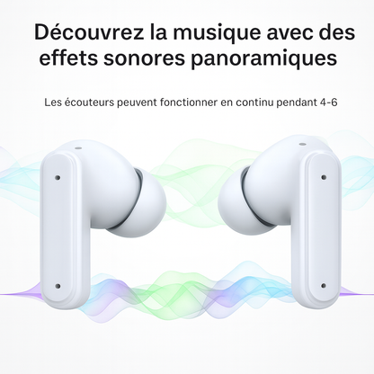 AirBeats — Écouteurs sans fil à boîtier écran tactile, réduction de bruit & Hi-Fi 🎧