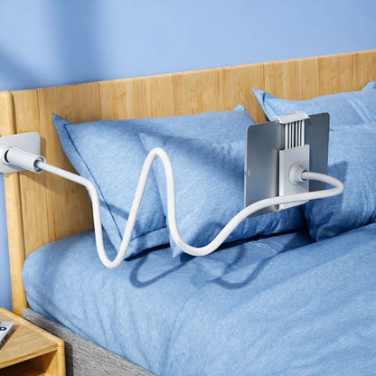 Support de Téléphone & Tablette à Bras Flexible 360° — Bras long ~70 cm | Fixation par pince antidérapante 📱🛏️