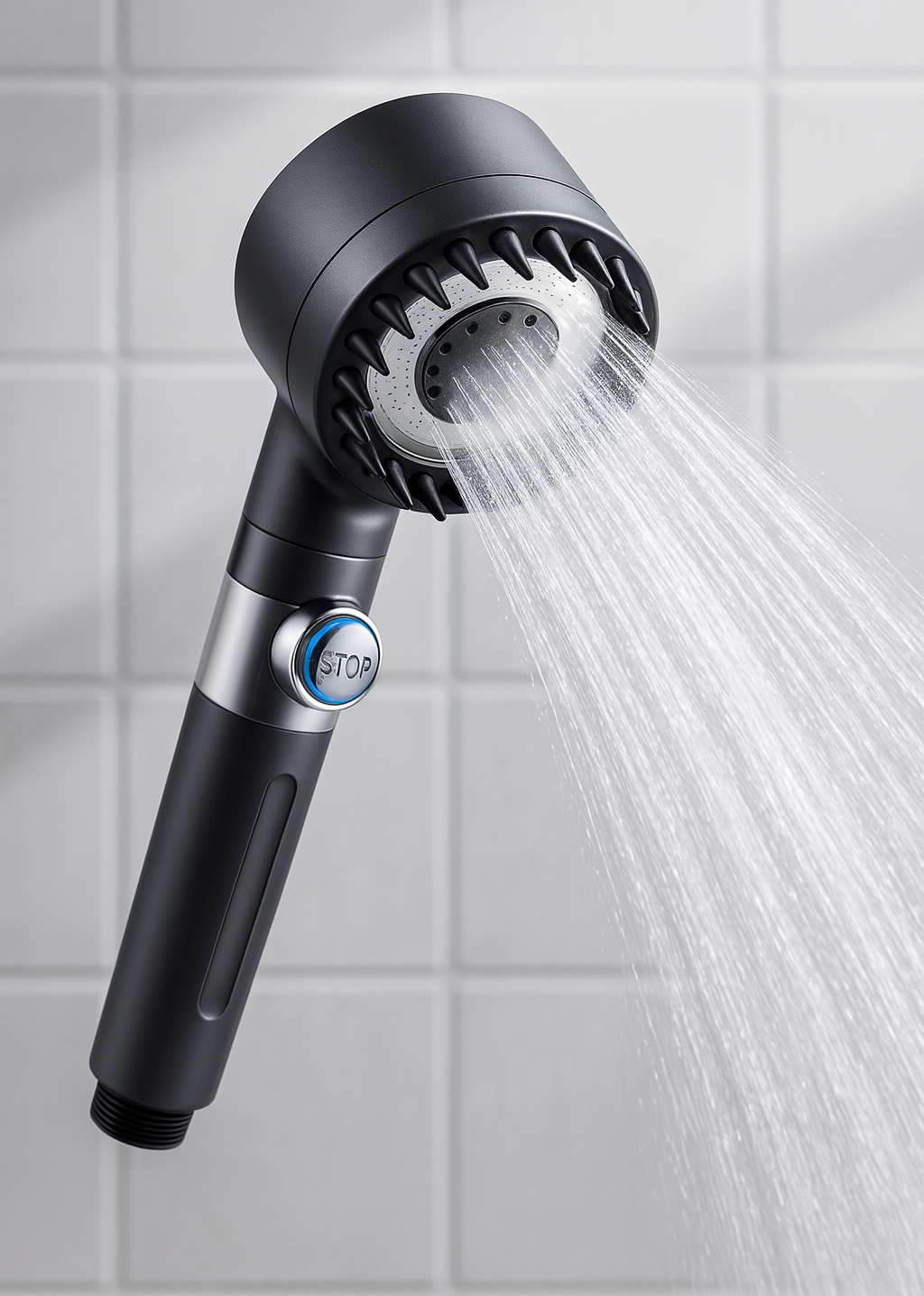 PureJet — Pommeau de douche spa, filtration 15 étapes, 3+1 modes, Stop 1-clic 🚿