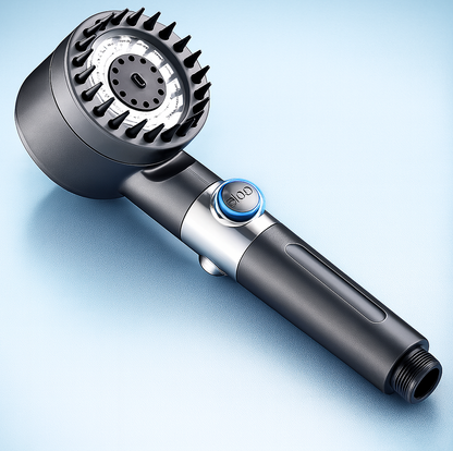 PureJet — Pommeau de douche spa, filtration 15 étapes, 3+1 modes, Stop 1-clic 🚿