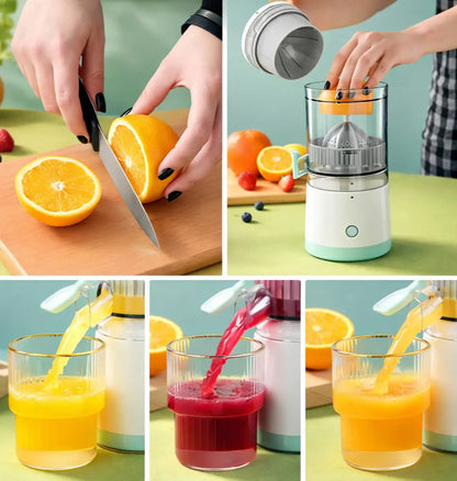 Presse-agrumes Électrique portable USB — Extraction 360° | Batterie 1300 mAh | 1 bouton | Bec verseur 🍊⚡
