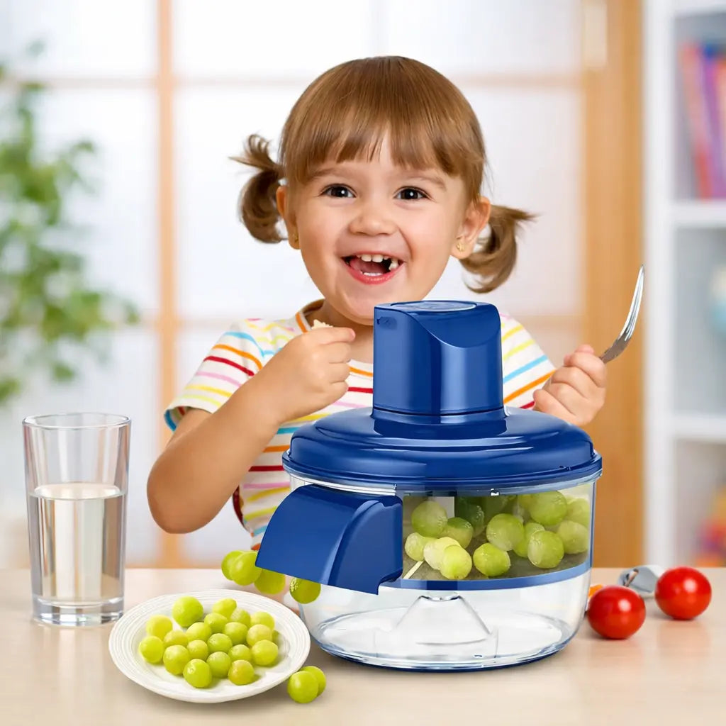 Éplucheur Électrique Fruits & Légumes — légumes, fruits & ail | 5 lames | USB rechargeable 🍇⚡️