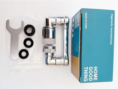 Lot de 2 FluxFlex — Tête de robinet rotative 1080°, 2 modes, anti-éclaboussures 💧