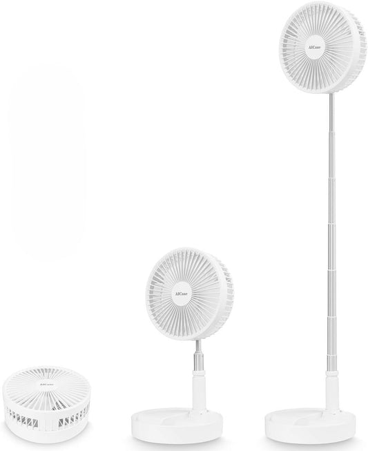 CoolFlex — Ventilateur pliable 180°, télescopique 36–106 cm, 4 vitesses 🌬️