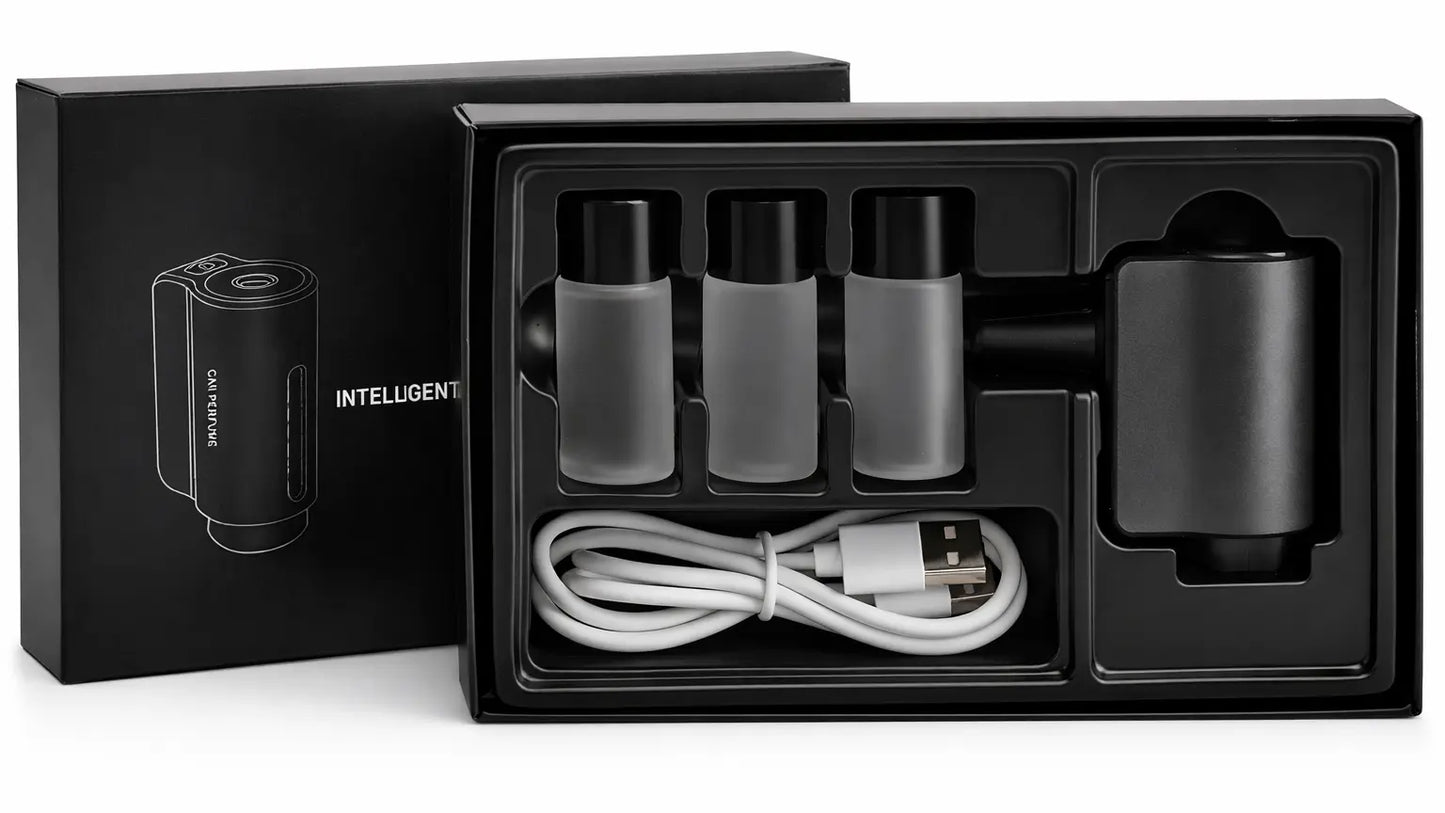 Diffuseur de Parfum Électrique pour Voiture — Capteur intelligent | 3 modes | USB-C 🚗🌿