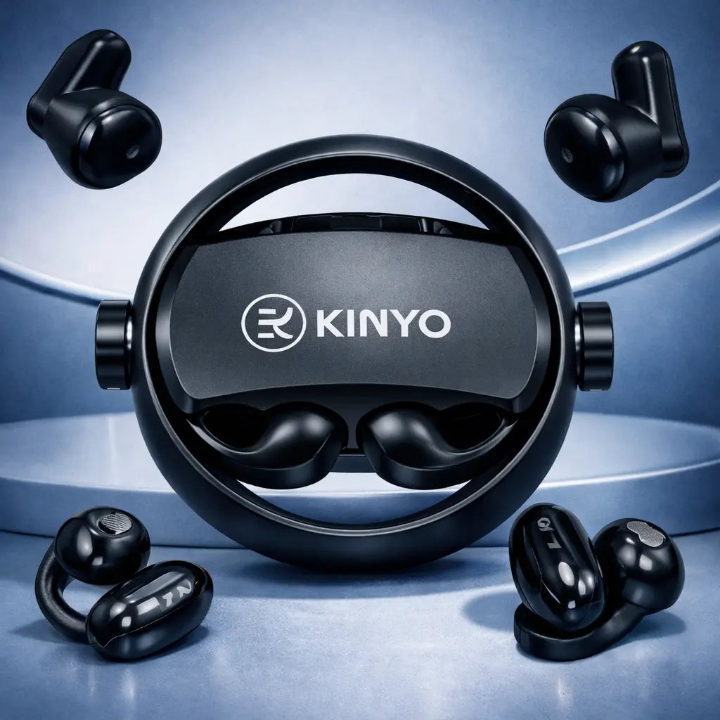 Écouteurs Sans Fil Bluetooth 6.0 — 2-en-1 Open-Ear Clip + In-Ear 🎧⚡