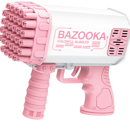 MegaBulles — Pistolet à bulles 36 trous, moteur puissant & LED ✨🫧
