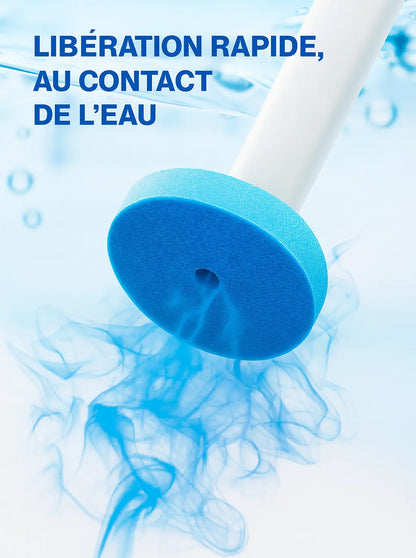 Brosse WC murale — Fixation sans perçage, 16 recharges jetables nettoyante et parfumées 🚽✨