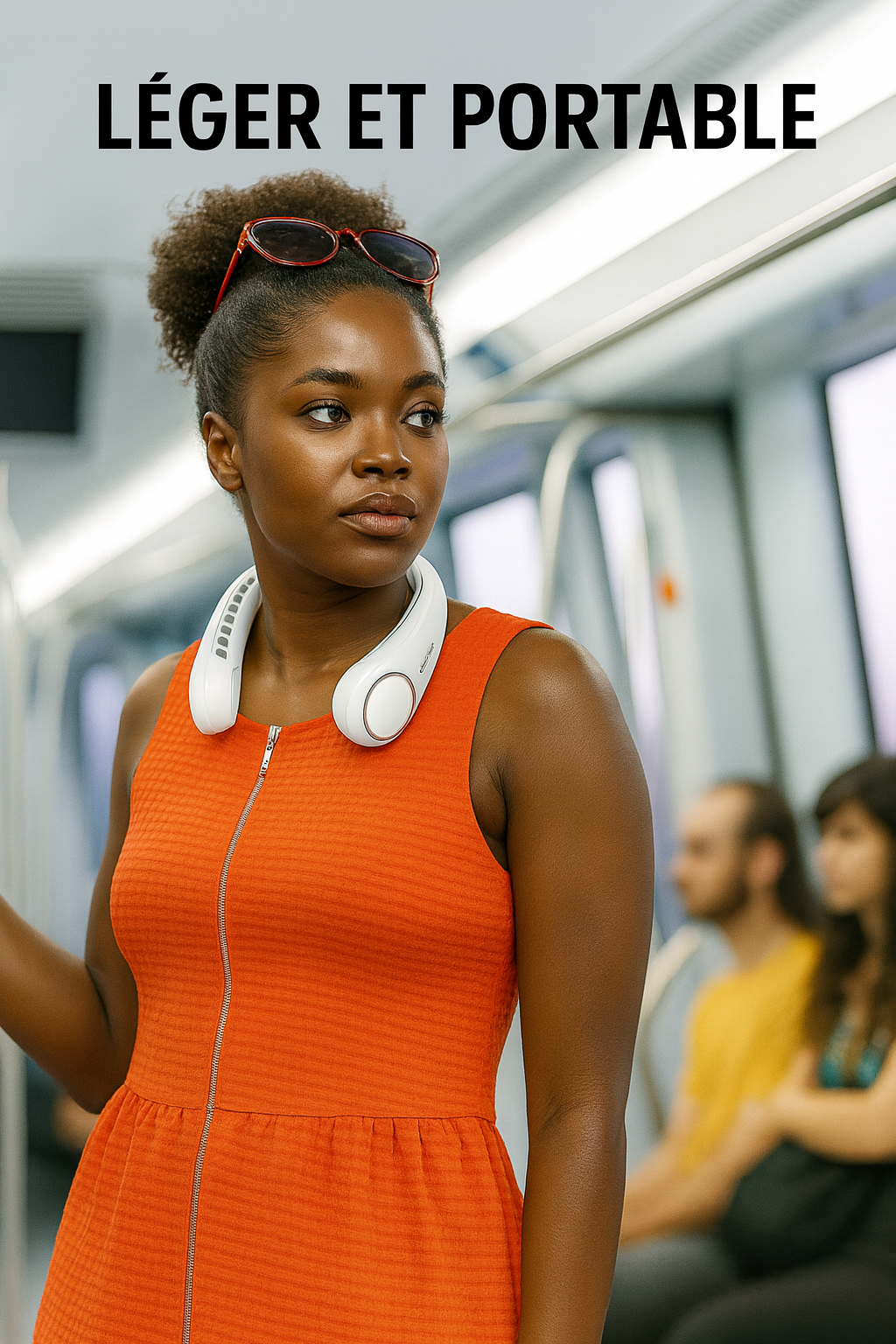 FreshNeck — Ventilateur de cou sans pales 360°, 3 vitesses, USB rechargeable 🌀