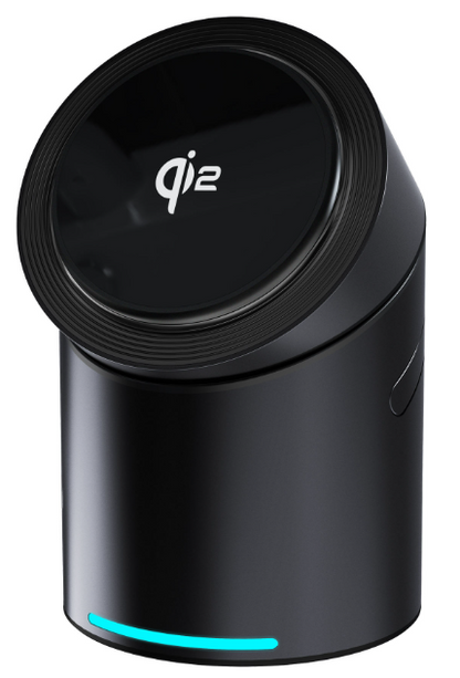 Orbit-Charge — Station 3-en-1 Qi2 auto-rotative pour smartphone, montre & écouteurs ⚡🔄📱⌚️🎧
