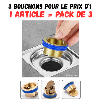 🚿🛡️ Clapet anti-retour pour douche, toilette & drain de sol — Anti-odeurs, Anti-insectes & Anti-rats 🐀 | laiton durable, débit rapide, démontage facile —  PROMO : achetez 1, 2 offerts