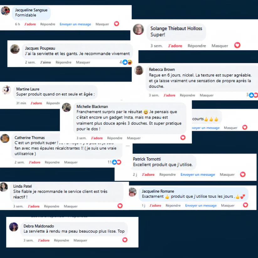 🛁✨ Serviette Exfoliante Douce & Antibactérienne 🙅🏿🦠  – LOT DE 2 – Peau Plus Lisse, Plus Saine, Plus Propre et Plus Lumineuse ✨ & Sans Impuretés 🌿💧