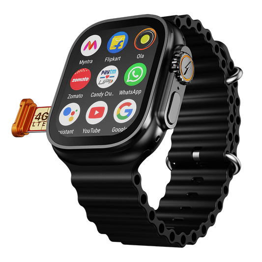 Montre intelligente 4G/5G avec SIM intégrée ⌚— appels au poignet - Android ⌚📲 - 64 Go, GPS