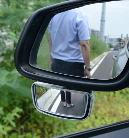 🚗👁️ Rétroviseurs d’angle mort grand angle 360° — lot de 2 (gauche + droite) — réglables & haute visibilité (Solide ABS métal + verre HD)