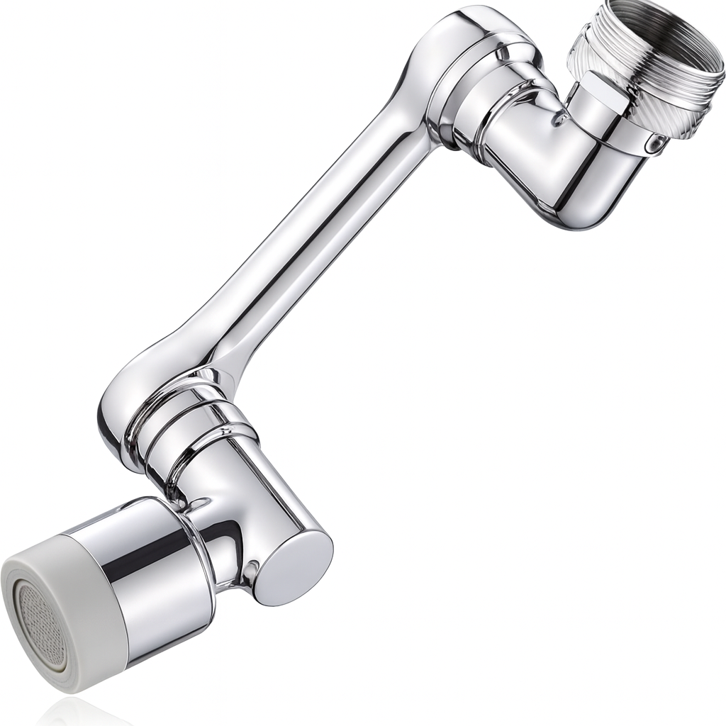 Lot de 2 FluxFlex — Tête de robinet rotative 1080°, 2 modes, anti-éclaboussures 💧