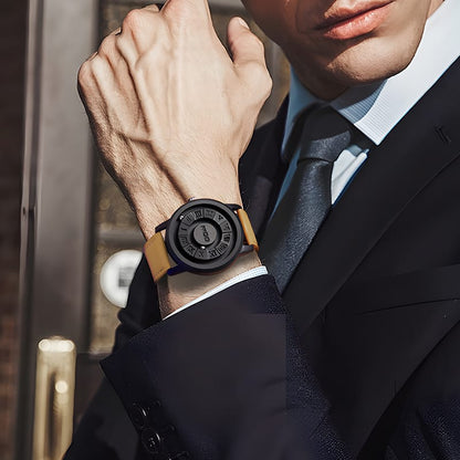 ✨🌌 Montre Magnétique Homme — Aiguille à bille défilante, design chic futuriste, quartz haute précision, imperméable ⌚️🧲