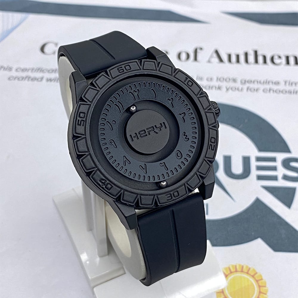 ✨🌌 Montre Magnétique Homme — Aiguille à bille défilante, design chic futuriste, quartz haute précision, imperméable ⌚️🧲