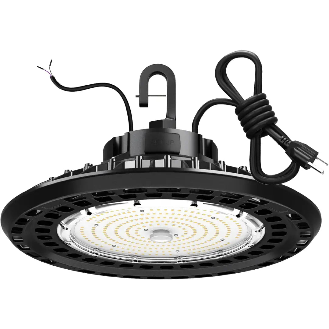Projecteur LED industriel grande hauteur — Ultra Puissant | Dimmable 150W-300W | IP65 💡🏭 | Idéal pour grands espaces — Entrepôts, ateliers, garages, usines, hangars.