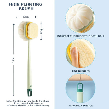 🚿✨ Brosse Longue Double-Face 🌸🚿