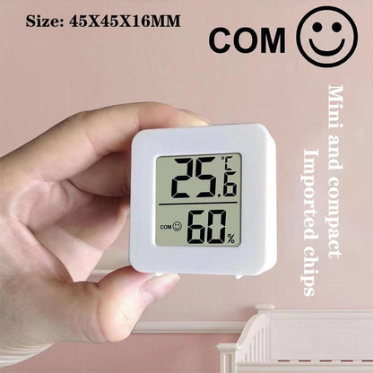 🌡️💧 LOT DE 4 Mini Thermomètre Hygromètre Digital – Multi-Placement (Cuisine, Chambre Bébé, Frigo, Salon…) – Mesure Précise Température & Humidité – Écran LCD – Compact & Élégant 🏡📊
