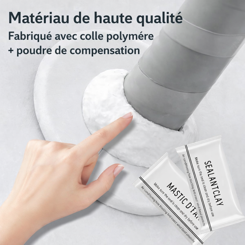🧱🛠️ Pâte Mastic d’Étanchéité Imperméable Anti-Insectes – Réparation & Scellement des Trous Murs et Tuyaux 🐜🚫💧🧱🛠️ Pâte Mastic d’Étanchéité Imperméable – LOT DE 5 🖐️