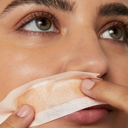 Bandes de cire visage liposolubles – Lot de 2 (1 acheté = 1 offert) — Douceur & précision | Beurre de karité | Peaux sensibles ✨🌸