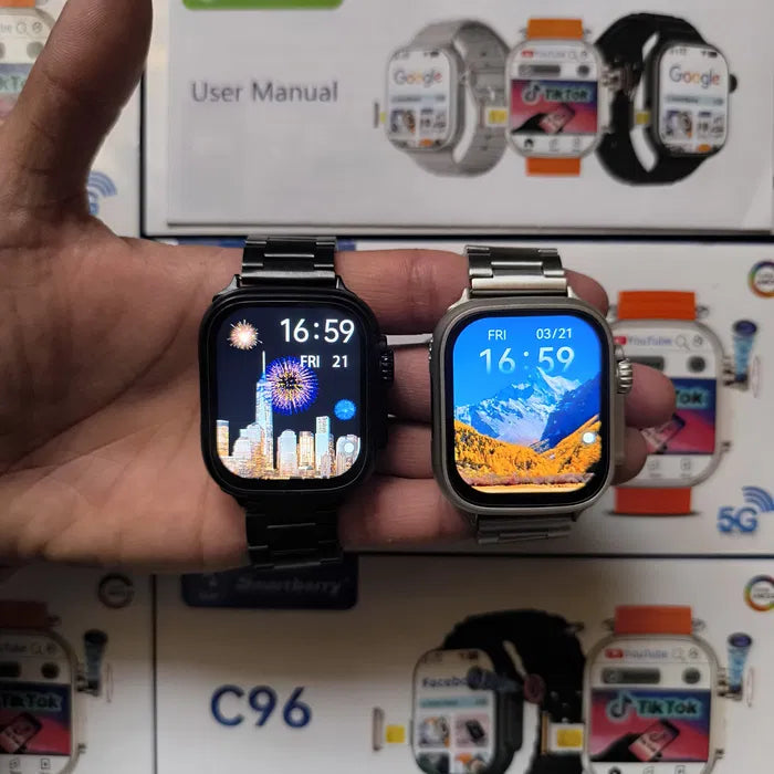 Montre intelligente 4G/5G avec SIM intégrée ⌚— appels au poignet - Android ⌚📲 - 64 Go, GPS