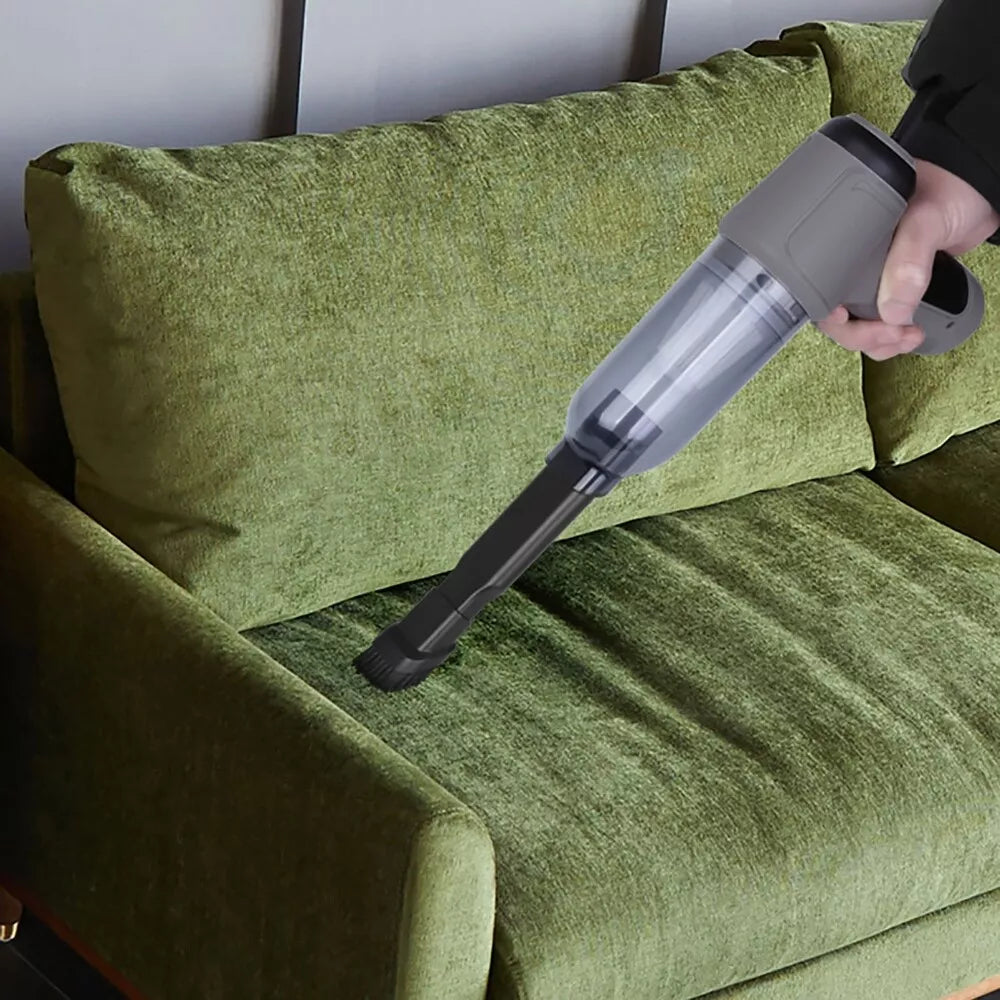 🚗🏠 Aspirateur sans fil Automobile & Maison — Mini aspirateur portatif 120 W, 5000 Pa, USB rechargeable, léger, sec & humide, brosse 2-en-1