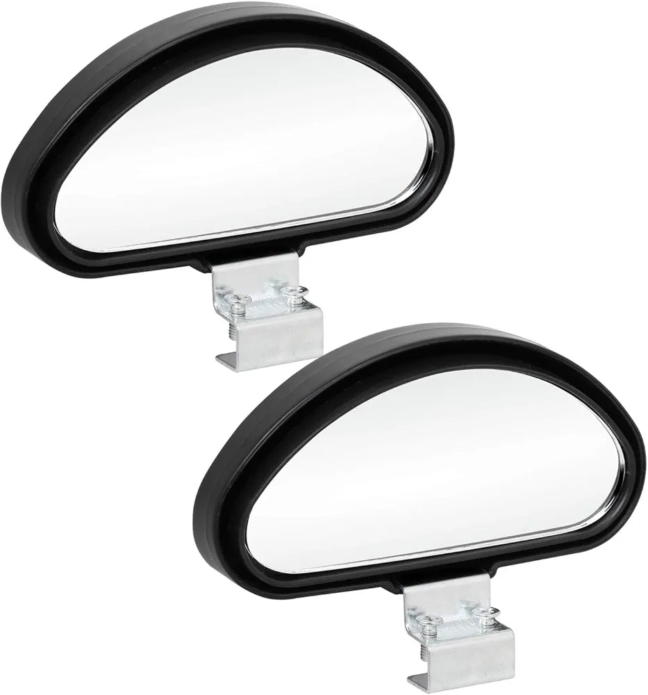🚗👁️ Rétroviseurs d’angle mort grand angle 360° — lot de 2 (gauche + droite) — réglables & haute visibilité (Solide ABS métal + verre HD)