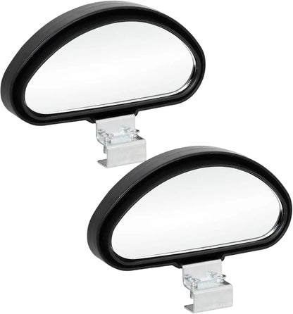 🚗👁️ Rétroviseurs d’angle mort grand angle 360° — lot de 2 (gauche + droite) — réglables & haute visibilité (Solide ABS métal + verre HD)