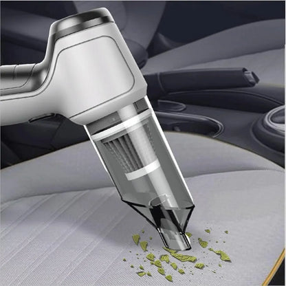 🚗🏠 Aspirateur sans fil Automobile & Maison — Mini aspirateur portatif 120 W, 5000 Pa, USB rechargeable, léger, sec & humide, brosse 2-en-1