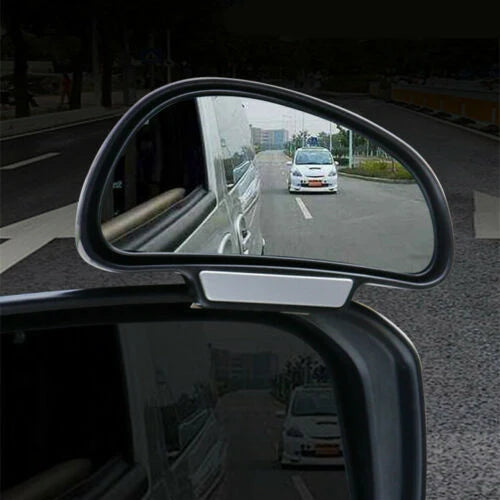 🚗👁️ Rétroviseurs d’angle mort grand angle 360° — lot de 2 (gauche + droite) — réglables & haute visibilité (Solide ABS métal + verre HD)