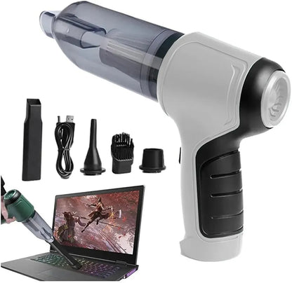 🚗🏠 Aspirateur sans fil Automobile & Maison — Mini aspirateur portatif 120 W, 5000 Pa, USB rechargeable, léger, sec & humide, brosse 2-en-1