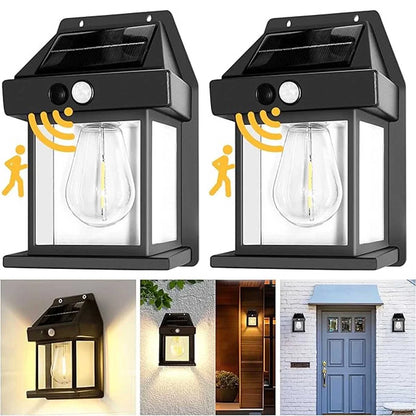 ⭐💡 lot de 2 Lampe Murale Extérieure Énergie Solaire 🌞 Ultra Lumineuse & Imperméable 🌧️ Pour Jardin, Cour; Entrée – Détecteur de Mouvement 🔥 Installation Sans Fil - 1 Article = Lot de 2 pièces