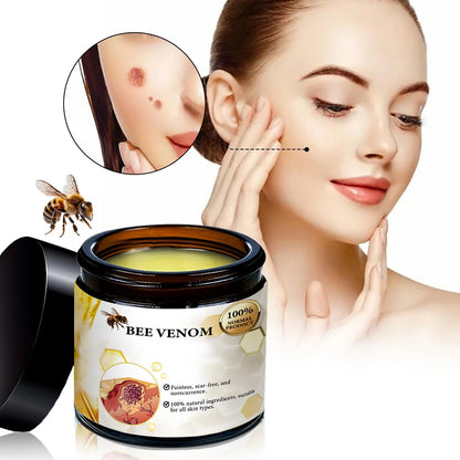 🍯🐝 Crème de Soin au Venin d’Abeille – Traitement Naturel des Verrues, Acrochordons, Imperfections Cutanées & Régénération de la Peau ✨🌿