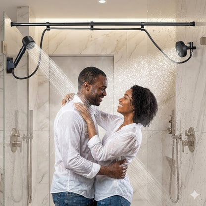 🚿✨ Système de Douche Double Haute Pression pour Couple – Confort Partagé Expérience Spa à Domicile 💑