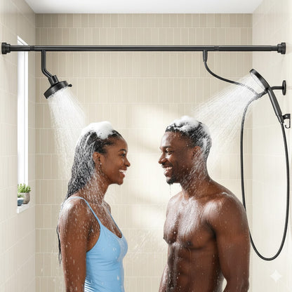 🚿✨ Système de Douche Double Haute Pression pour Couple – Confort Partagé Expérience Spa à Domicile 💑